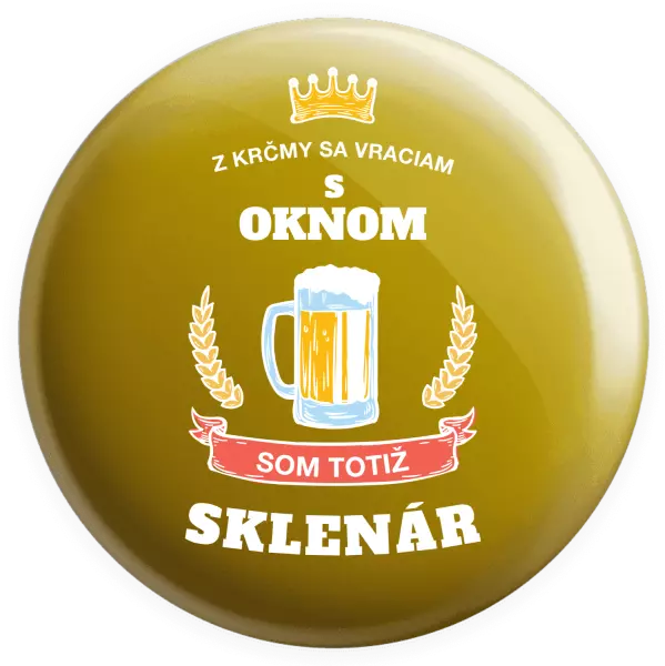 Placka Z krčmy sa vraciam - Sklenár