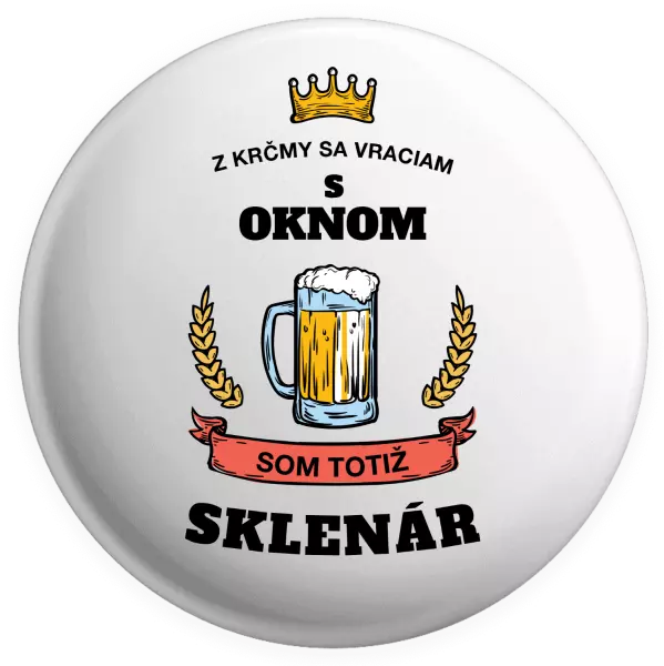 Placka Z krčmy sa vraciam - Sklenár