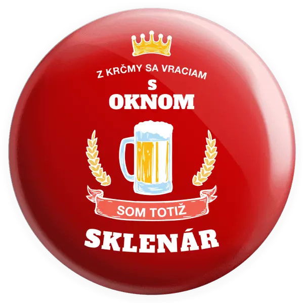 Placka Z krčmy sa vraciam - Sklenár