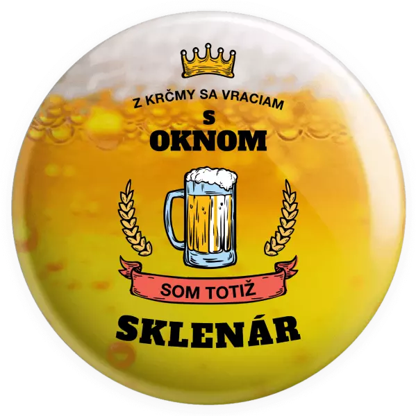 Placka Z krčmy sa vraciam - Sklenár