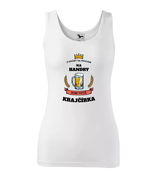 Dámske tielko Z krčmy sa vraciam - Krajčírka