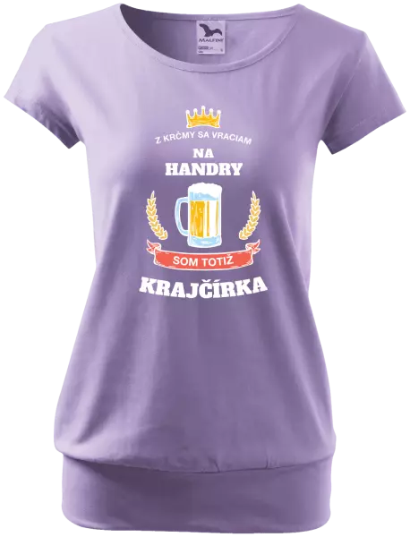 Dámske tričko Z krčmy sa vraciam - Krajčírka