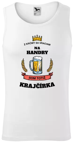 Pánske tielko Z krčmy sa vraciam - Krajčírka