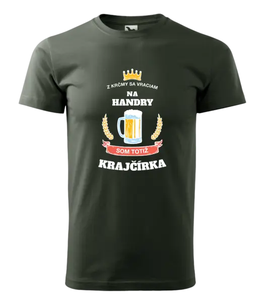 Pánske tričko Z krčmy sa vraciam - Krajčírka