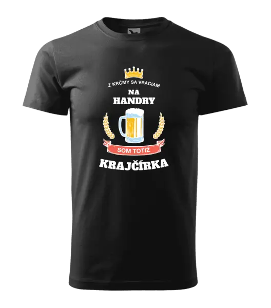 Pánske tričko Z krčmy sa vraciam - Krajčírka