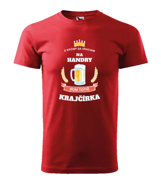 Pánske tričko Z krčmy sa vraciam - Krajčírka
