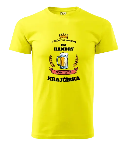Pánske tričko Z krčmy sa vraciam - Krajčírka