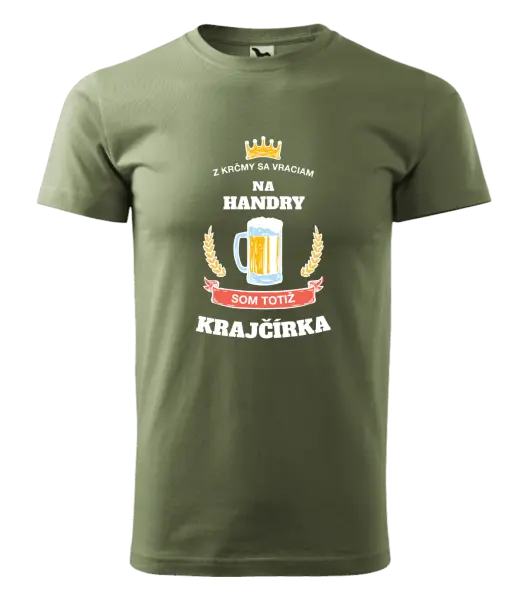 Pánske tričko Z krčmy sa vraciam - Krajčírka