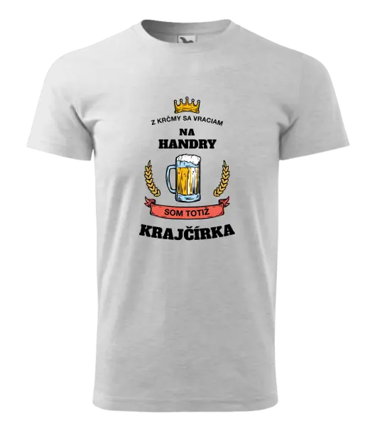 Pánske tričko Z krčmy sa vraciam - Krajčírka