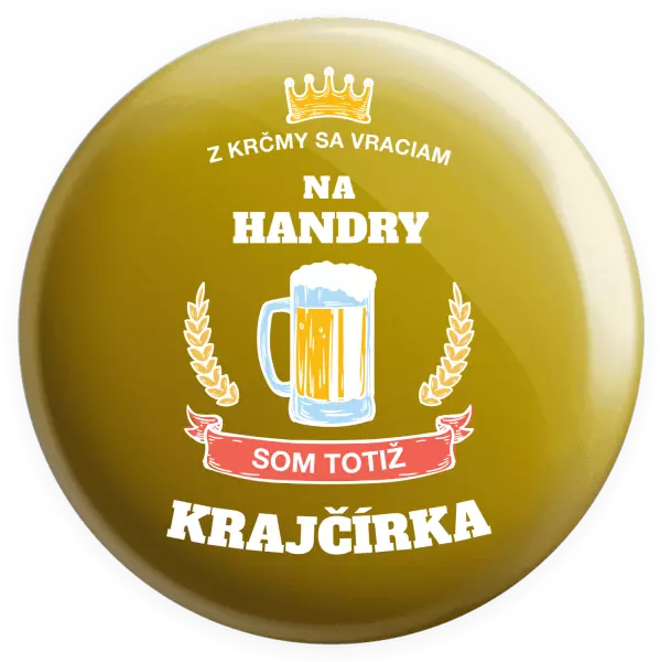 Placka Z krčmy sa vraciam - Krajčírka