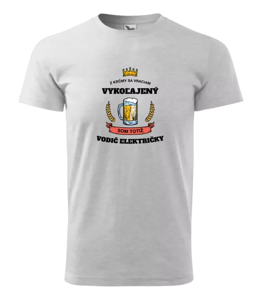 Pánske tričko Z krčmy sa vraciam - vodič električky