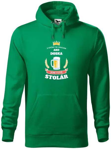 Pánska mikina Z krčmy sa vraciam  - Stolár