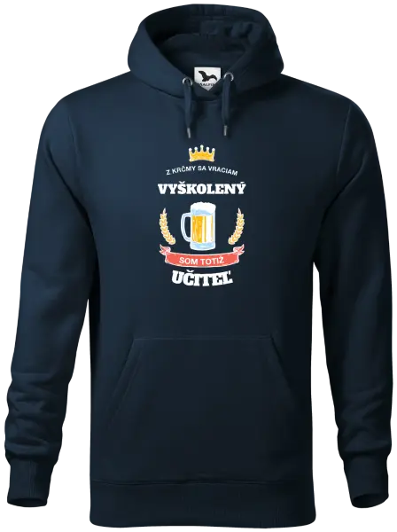 Pánska mikina Z krčmy sa vraciam - Učiteľ