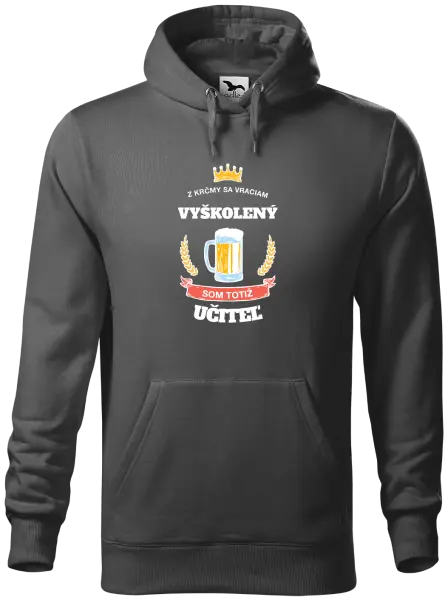 Pánska mikina Z krčmy sa vraciam - Učiteľ