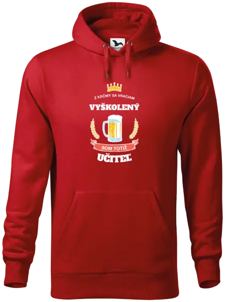 Pánska mikina Z krčmy sa vraciam - Učiteľ