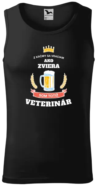 Pánske tielko Z krčmy sa vraciam - Veterinár