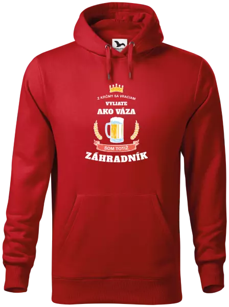 Pánska mikina Z krčmy sa vraciam - Záhradník 