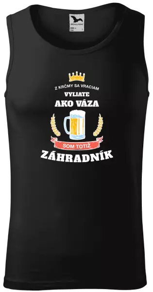 Pánske tielko Z krčmy sa vraciam - Záhradník 