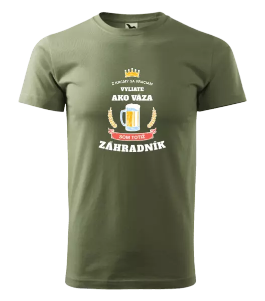 Pánske tričko Z krčmy sa vraciam - Záhradník 