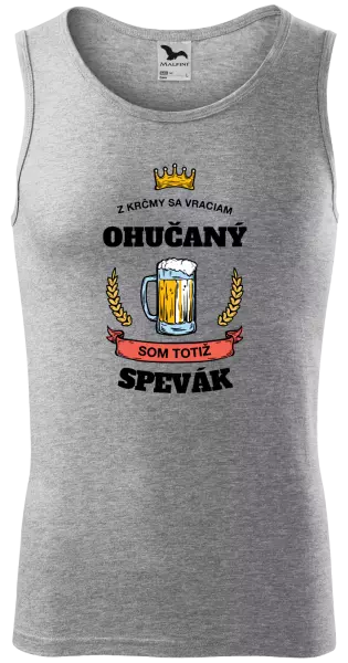 Pánske tielko Z krčmy sa vraciam ohučaný - Spevák