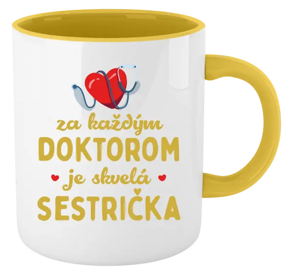 Hrnček  Za každým doktorom je skvelá sestrička 
