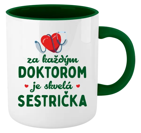 Hrnček  Za každým doktorom je skvelá sestrička 