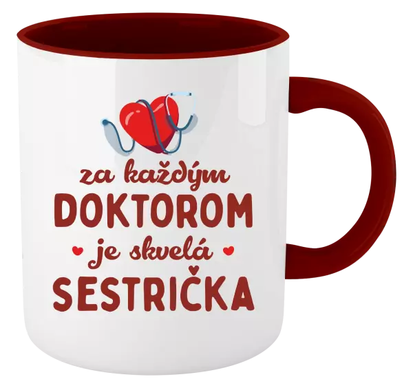 Hrnček  Za každým doktorom je skvelá sestrička 