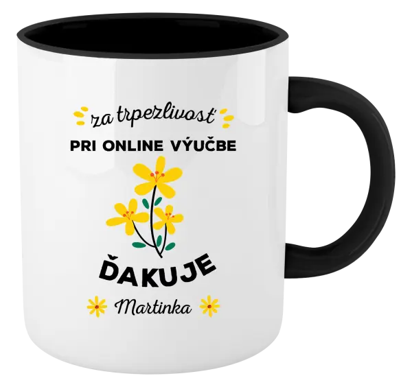 Hrnček  za trpezlivosť pri online výučbe