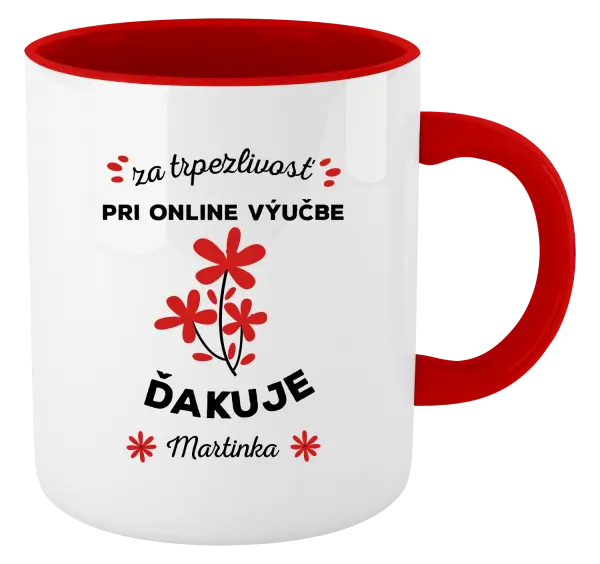Hrnček  za trpezlivosť pri online výučbe