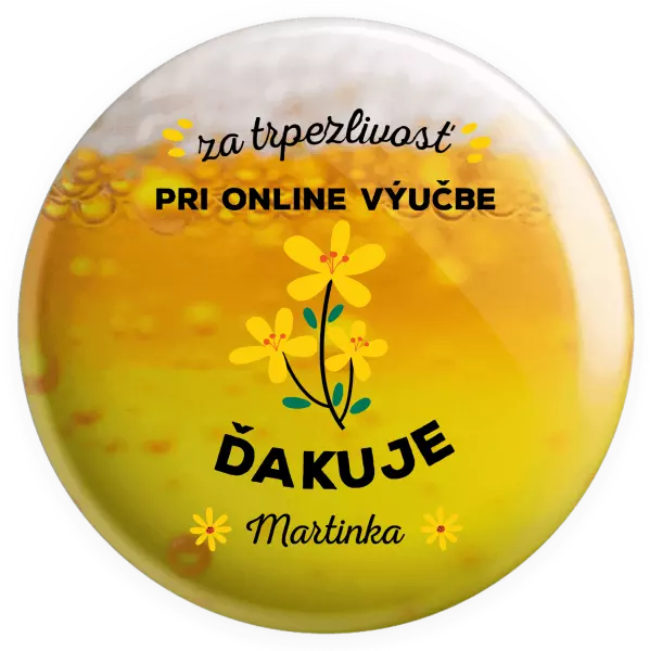 Placka za trpezlivosť pri online výučbe