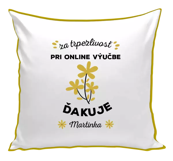 Vankúš za trpezlivosť pri online výučbe