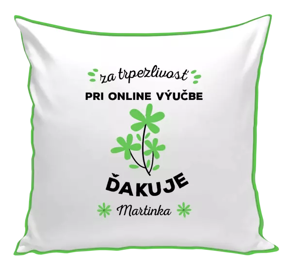 Vankúš za trpezlivosť pri online výučbe