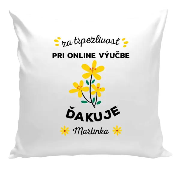 Vankúš za trpezlivosť pri online výučbe