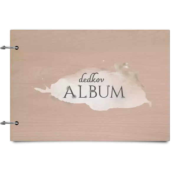 Drevený album so sponami Zajac s menom