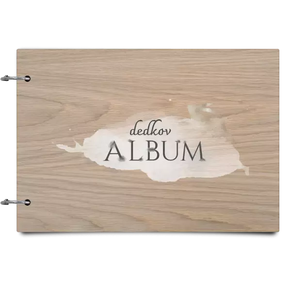 Drevený album so sponami Zajac s menom