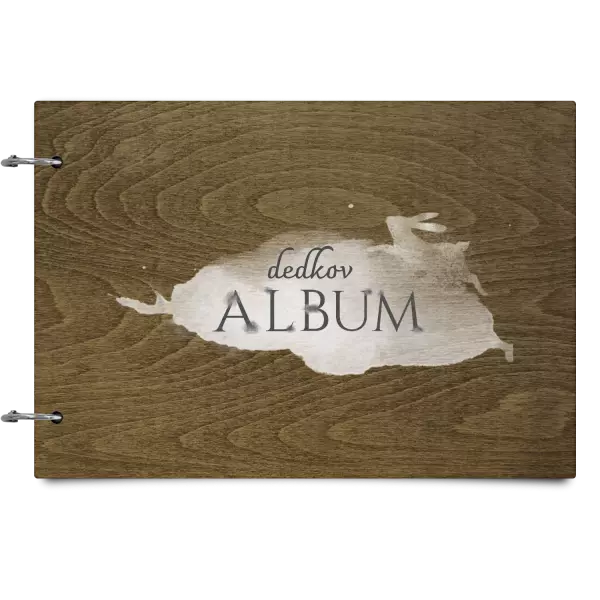 Drevený album so sponami Zajac s menom