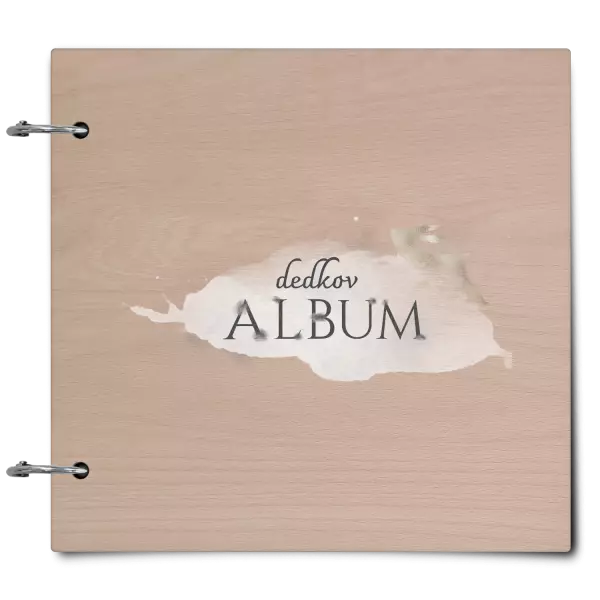 Drevený album so sponami Zajac s menom