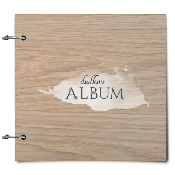 Drevený album so sponami Zajac s menom