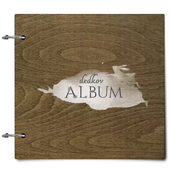 Drevený album so sponami Zajac s menom