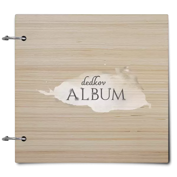 Drevený album so sponami Zajac s menom