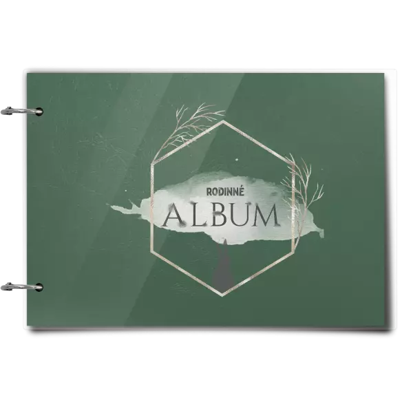 Plexi album sa sponami Zajac v zlatom šesťuholníku