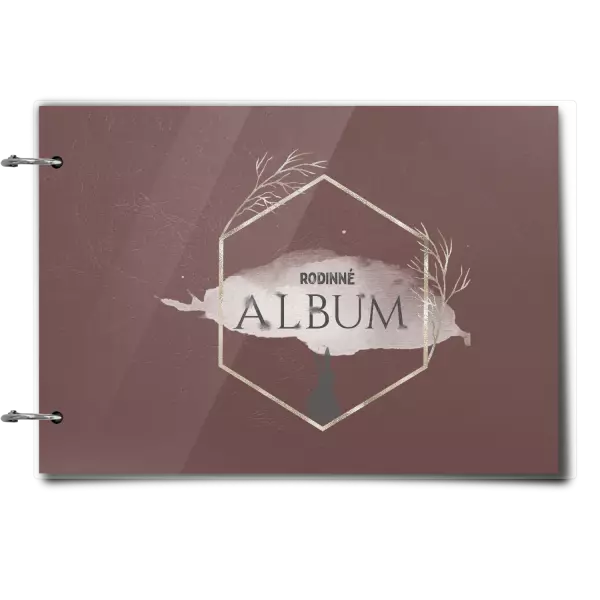 Plexi album sa sponami Zajac v zlatom šesťuholníku