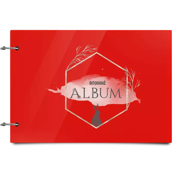 Plexi album sa sponami Zajac v zlatom šesťuholníku