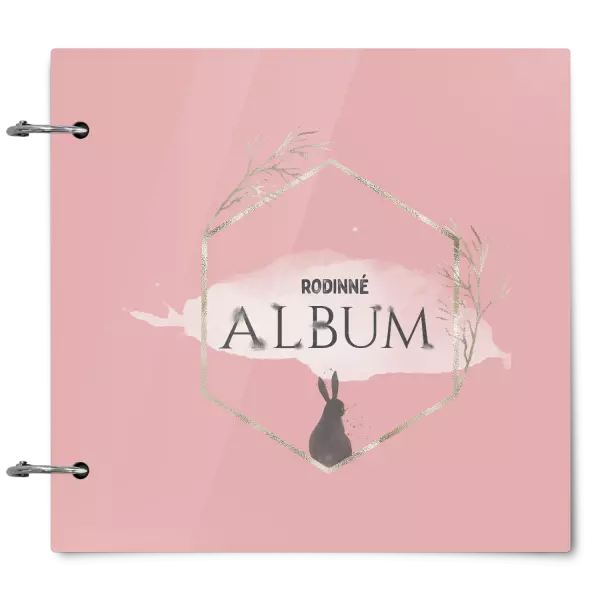 Plexi album sa sponami Zajac v zlatom šesťuholníku