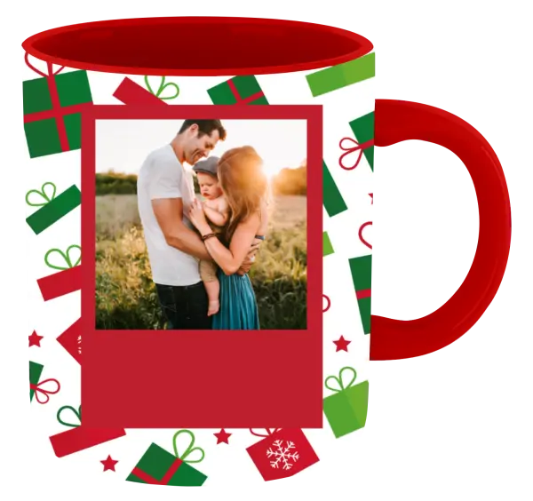  Zelené a červené vianočné darčeky