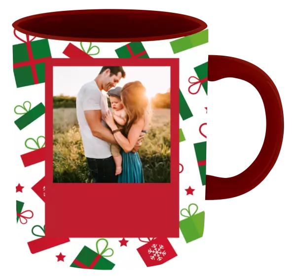  Zelené a červené vianočné darčeky