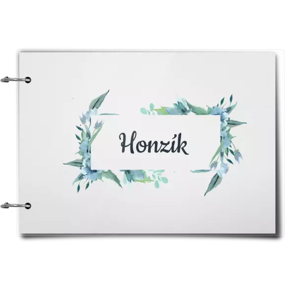 Plexi album sa sponami Zelené lístočky s menom