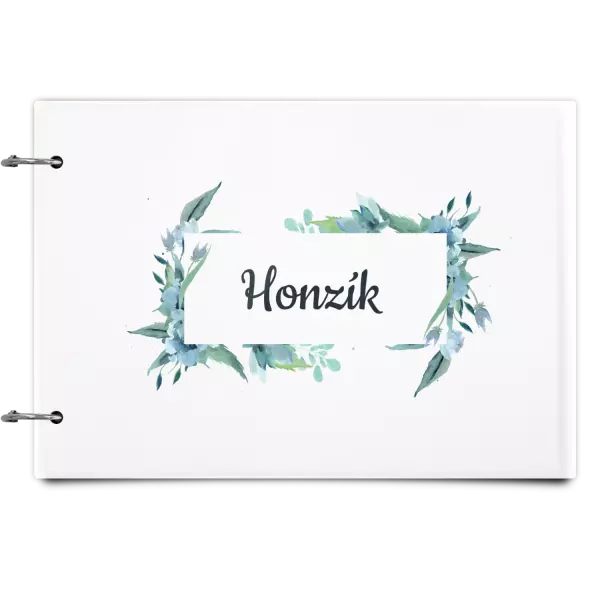 Plexi album sa sponami Zelené lístočky s menom