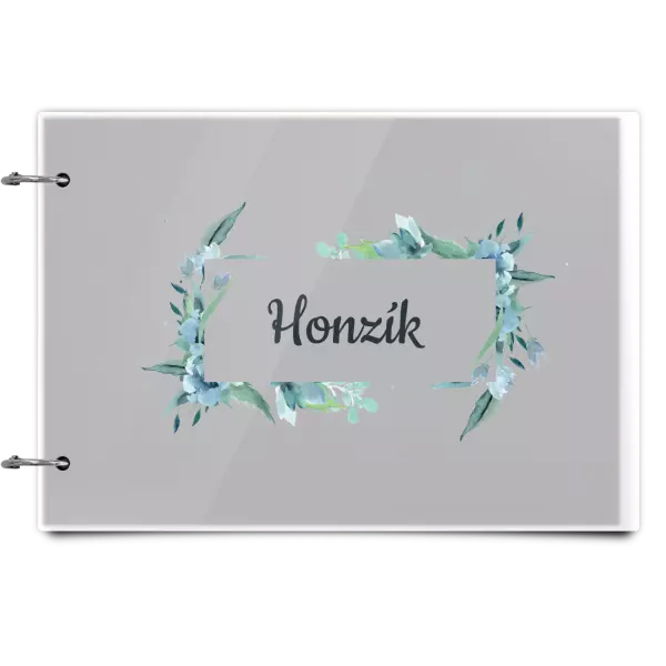 Plexi album sa sponami Zelené lístočky s menom