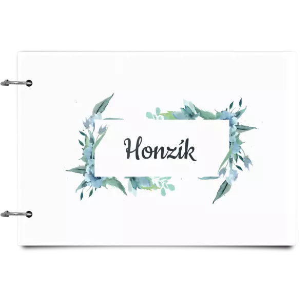 Plexi album sa sponami Zelené lístočky s menom